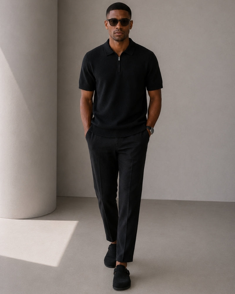 Marbella Zip Up Polo